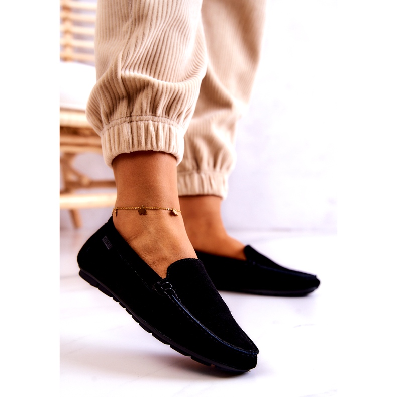 Mocasines Mujer Ante Big Star JJ274654 Negro 2