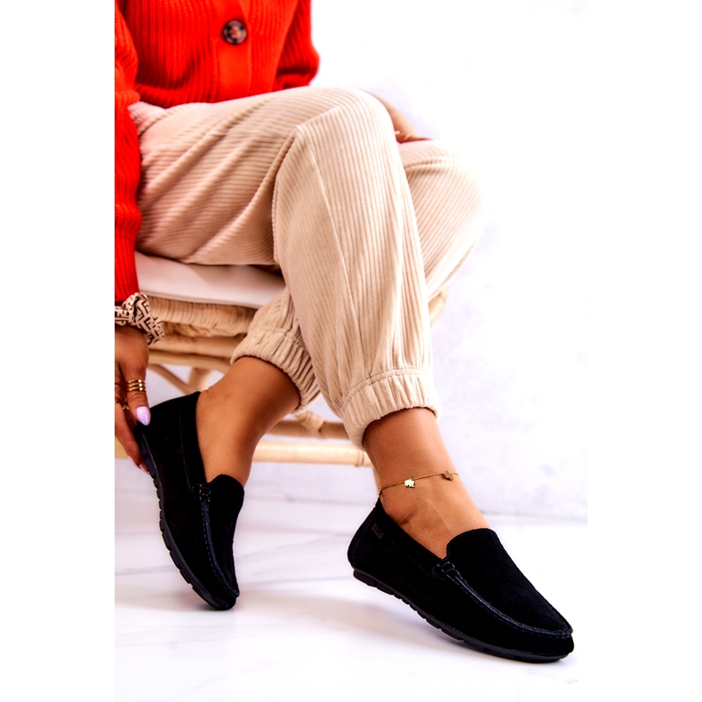 Mocasines Mujer Ante Big Star JJ274654 Negro 3