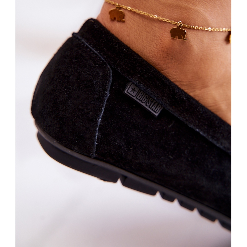 Mocasines Mujer Ante Big Star JJ274654 Negro 5
