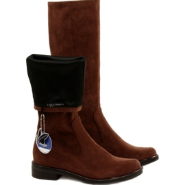 Caprice Botas de mujer Stretch 25512-29 316 Dk Cognac Stre marrón 4