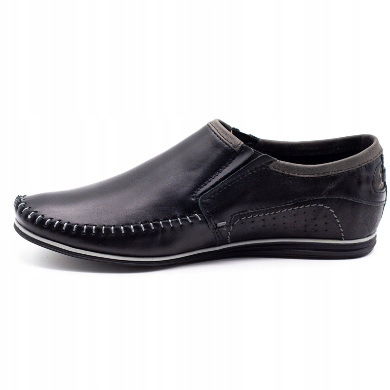 KOMODO Mocasines de piel para hombre 847 negro 1 KOMODO Mocasines de piel para hombre 847 negro 1