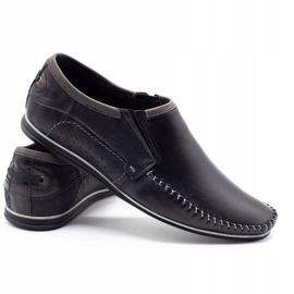 KOMODO Mocasines de piel para hombre 847 negro 3 KOMODO Mocasines de piel para hombre 847 negro 3
