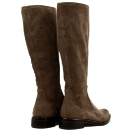 Botas elásticas Caprice para mujer 25512-29 306 Cafe Stretch marrón 4