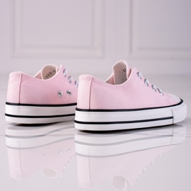Deportivas infantiles Vico rosa con elásticos 2