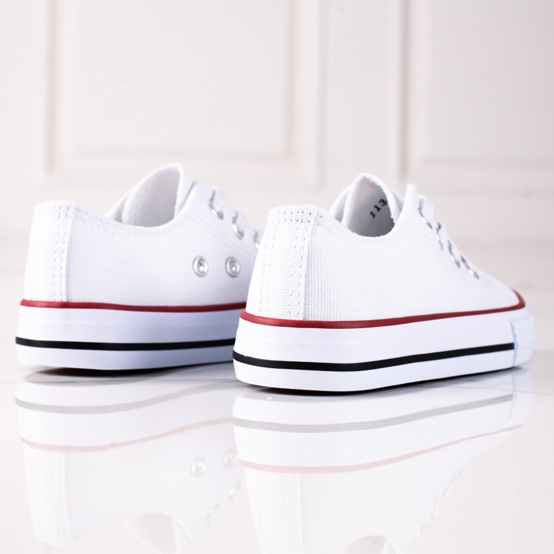 Deportivas infantiles Vico blancas con elásticos blanco 1