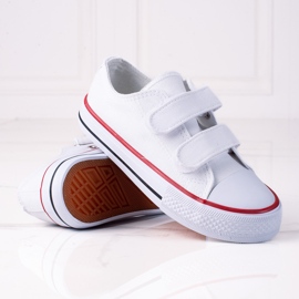 Deportivas con velcros para niños Vico blanco 2