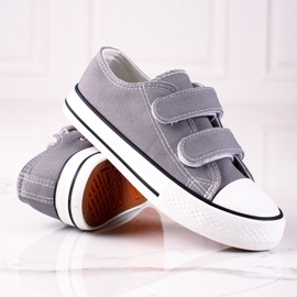Deportivas velcros para niños Vico gris 2