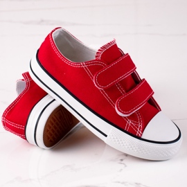 Deportivas con velcros para niños Vico rojo 2