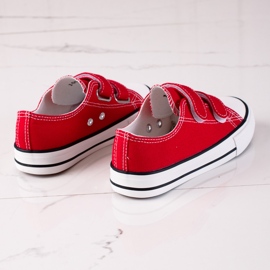 Deportivas con velcros para niños Vico rojo 1