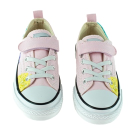 Zapatillas deportivas bajas para niños Shelovet rosas con flores. multicolor 1