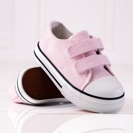 Deportivas infantiles Vico con cierre de velcro rosa rosado 1