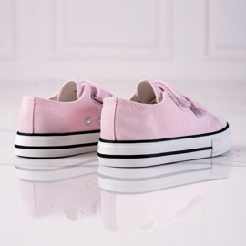 Deportivas infantiles Vico con cierre de velcro rosa rosado 2