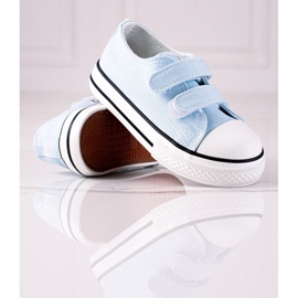 Deportivas infantiles Vico con cierre de velcro azul 3