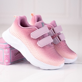 Deportivo Infantil Shelovet Bicolor Velcro violeta multicolor 1