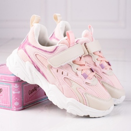Zapatillas Shelovet para niños con suela gruesa rosa. rosado 2