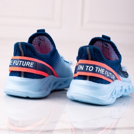 Deportivas infantiles Vico, material bicolor azul 2