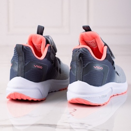 Zapatillas deportivas para niños Vico, gris claro rosado 1