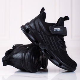 Deportivas Vico niño tejido negro 2