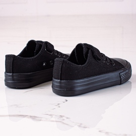Zapatillas deportivas infantiles Vico para jardín de infantes negras. negro 1