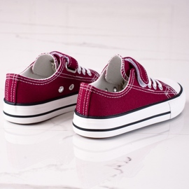 Zapatillas deportivas infantiles Vico para guardería burdeos rojo 2
