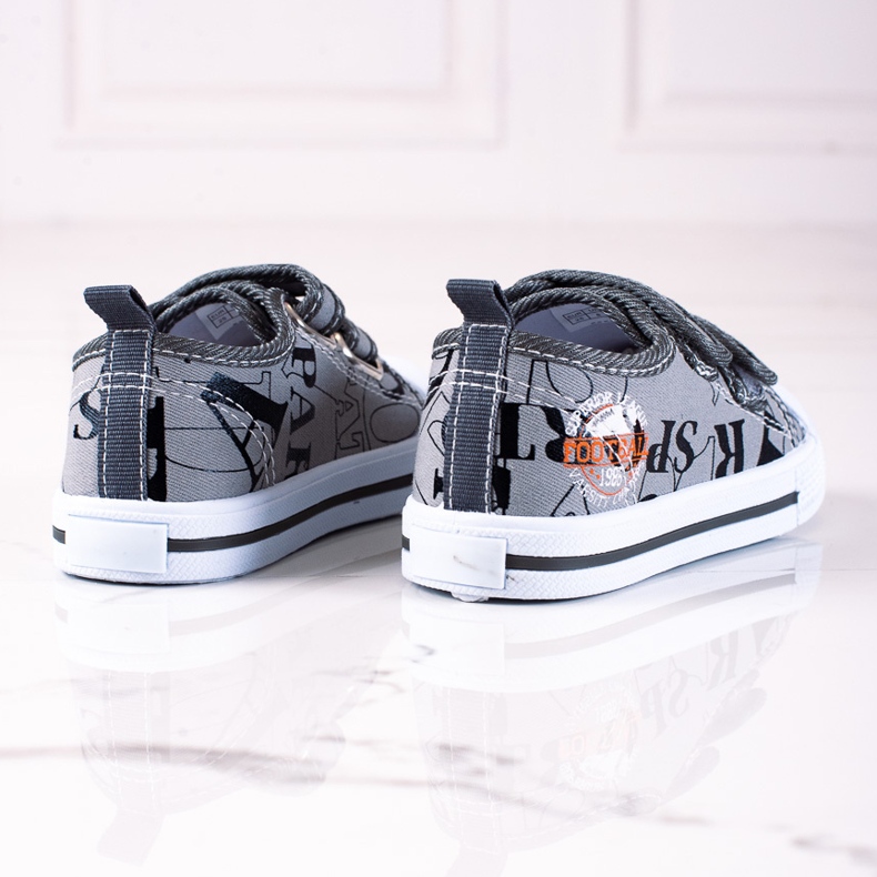 Deportivas de niño Shelovet con velcro gris 1