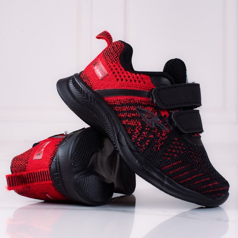 Shelovet zapatillas de deporte para niños material rojo y negro. 1
