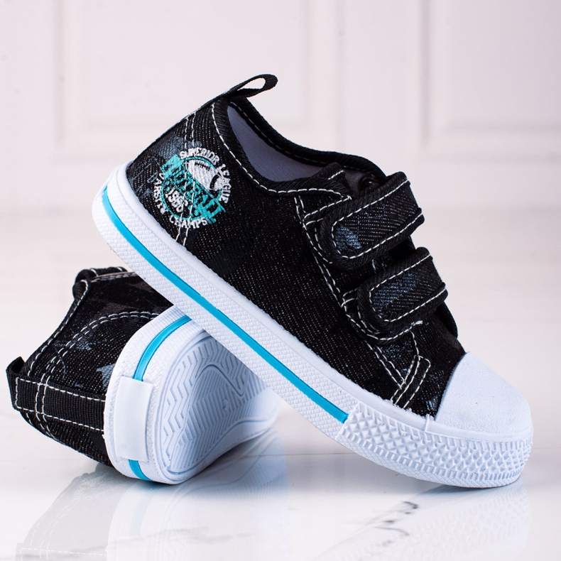 Deportivas de niño Shelovet con velcro negro 2