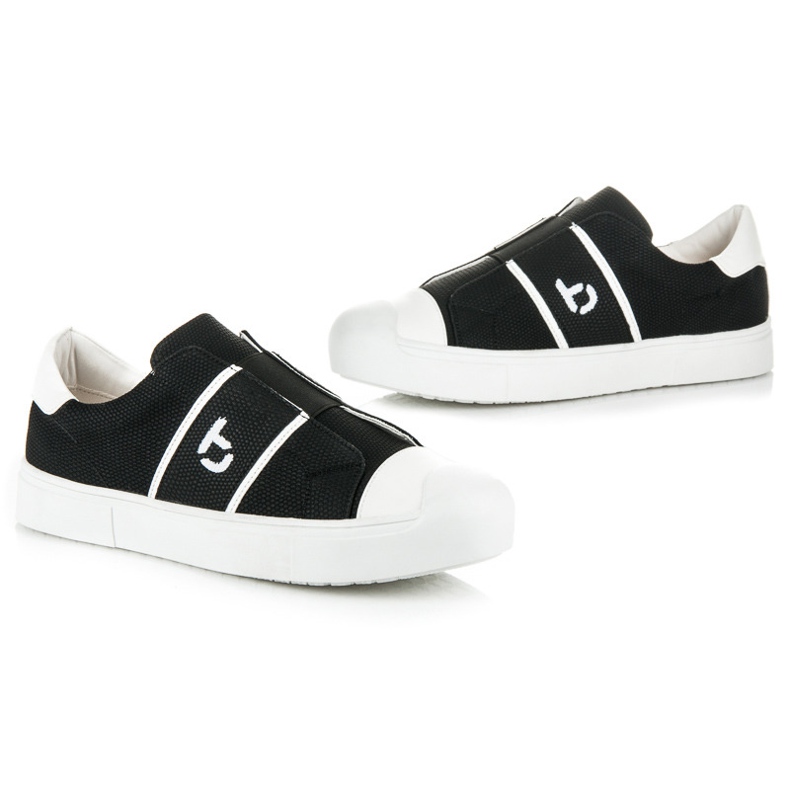 Betler Zapatillas serpiente en la plataforma negro 1