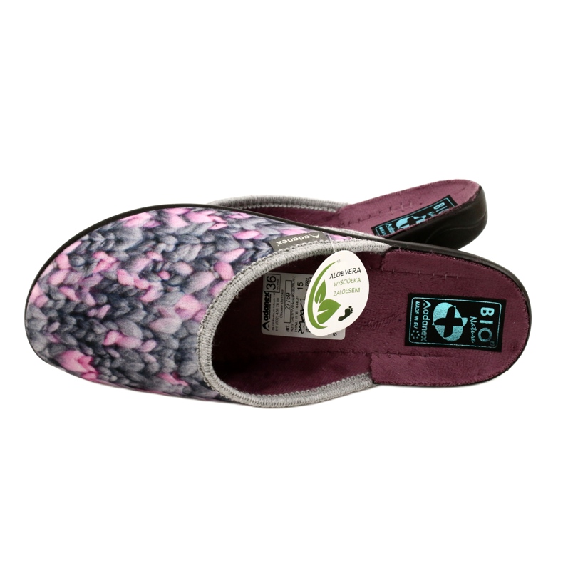 Adanex Pantuflas Motivo Aloe Vera 27769 gris 4