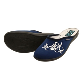 Pantuflas Adanex 27860 terciopelo azul marino 4
