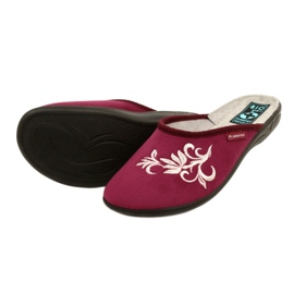 Babucha velour granate Adanex 27861 multicolor 4