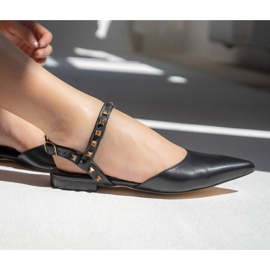 Marco Shoes Sandalias negras con tachuelas negro 2