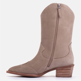 Marco Shoes Botines piel natural beige 4