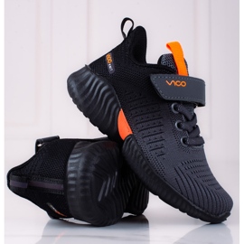 Deportivas infantiles Vico caladas gris oscuro 1