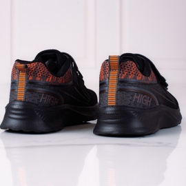 Deportivas de niño Shelovet con doble velcro negro 2