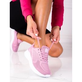 Deportivas de Mujer Rosa SHELOVET con Cordones 1