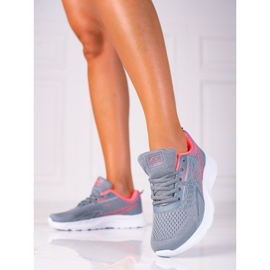 SHELOVET Deportivas Cordones Gris Claro Suela Blanca 1