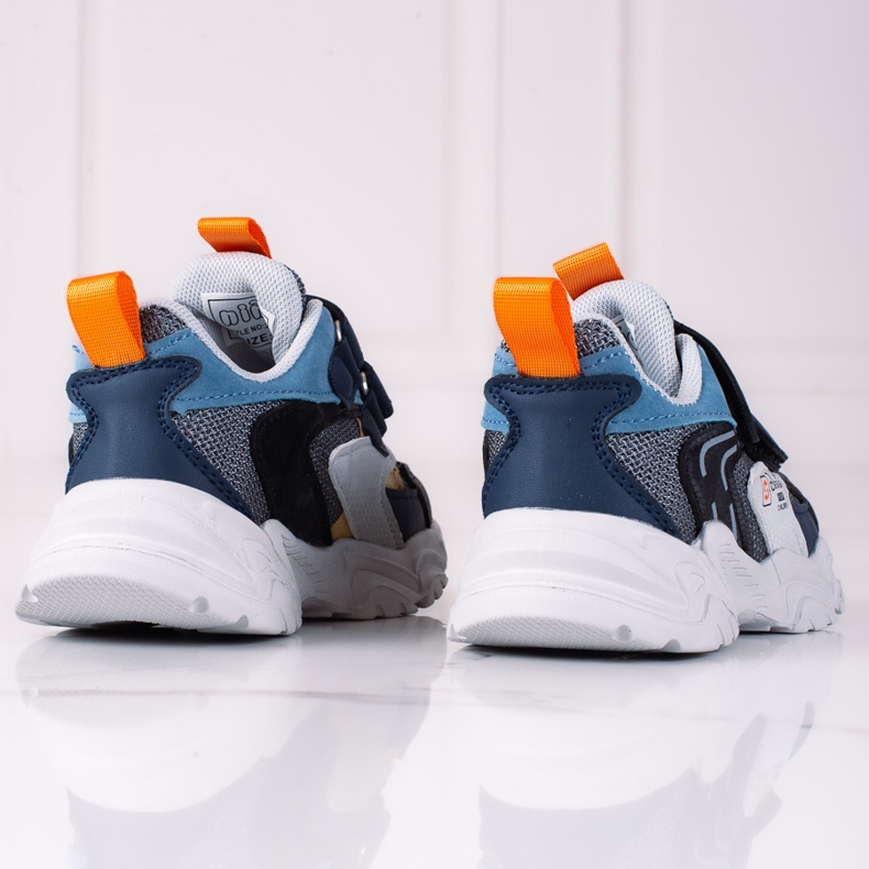 Zapatillas de deporte Shelovet para niños con suela gruesa gris. azul 2