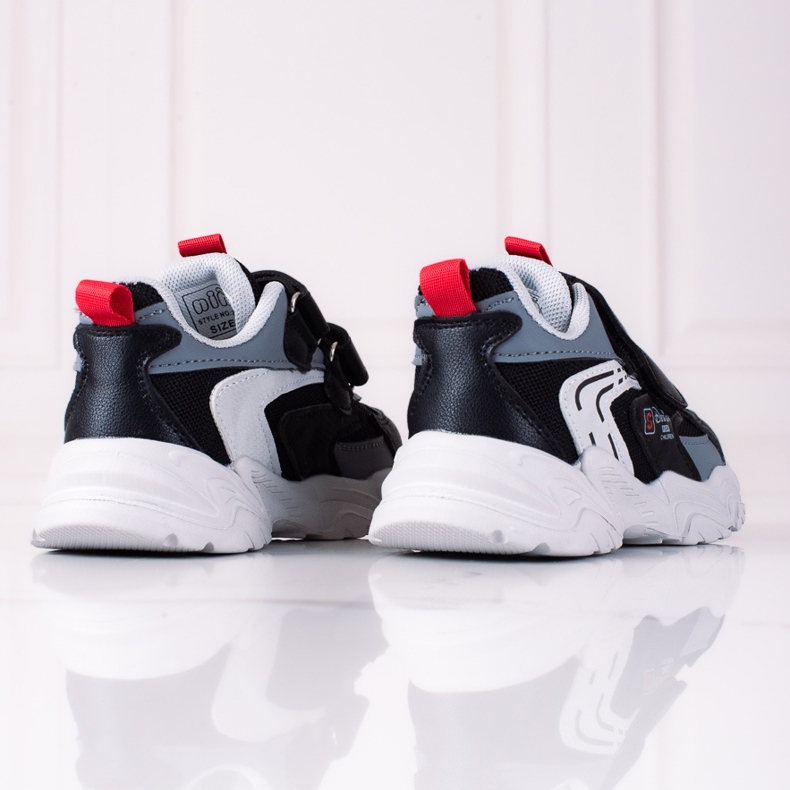 Zapatillas Shelovet para niños con suela gruesa negras negro 1