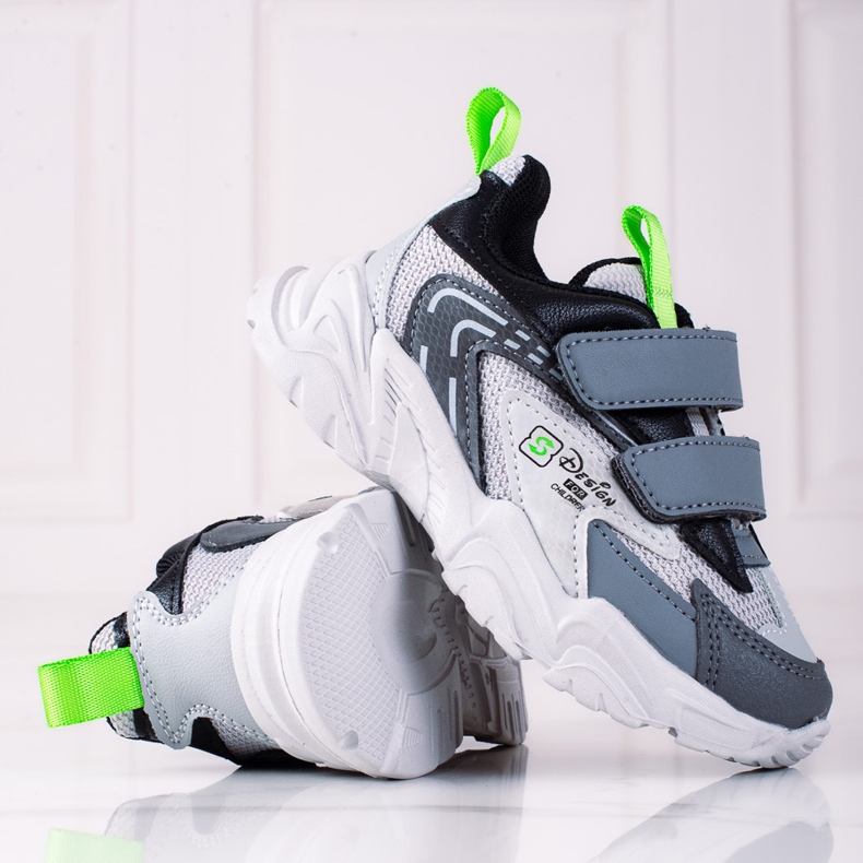 Zapatillas de niño Shelovet con suela gruesa, gris claro 1