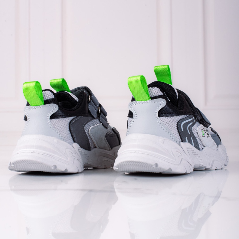 Zapatillas de niño Shelovet con suela gruesa, gris claro 2