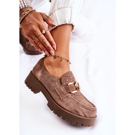 PL5 Mocasines Trendy Ante marrón claro Rayhan beige 7