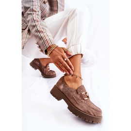 PL5 Mocasines Trendy Ante marrón claro Rayhan beige 1