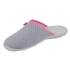 Zapatos de mujer befado pu 235D175 blanco rosa gris 2
