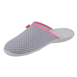 Zapatos de mujer befado pu 235D175 blanco rosado gris 2