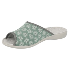 Zapatillas para mujeres de Befado con estrellas PU 254D141 verde 3