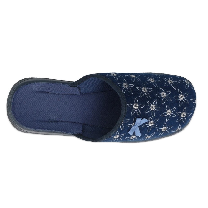 Zapatos de mujer befado pu 019D126 azul marino plata 2