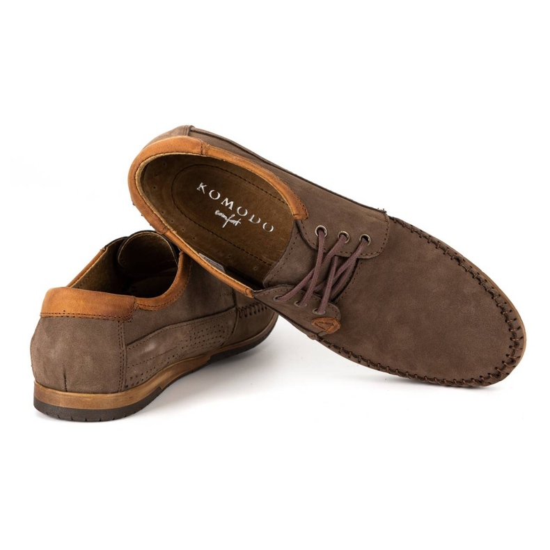 KOMODO Zapatos Mocasines hombre en piel 875 marrón 4