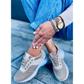 Deportivas con cuña oculta Toni Khaki verde 4