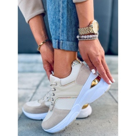 Deportivas sobre cuña oculta Toni Beige 3